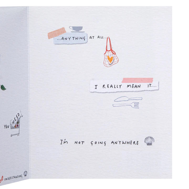 Illustrated card with text and graphics on a white background