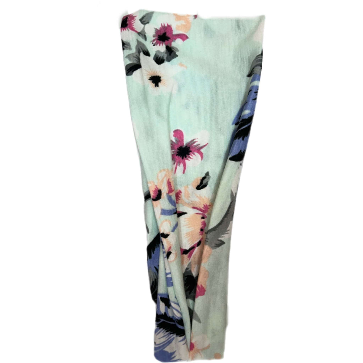 Floral patterned headband on a white background