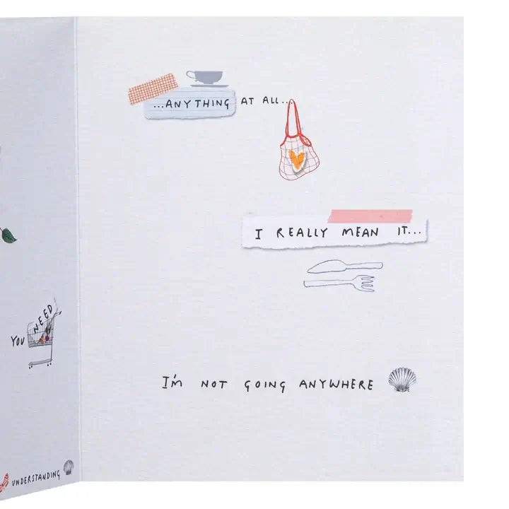 Illustrated card with text and graphics on a white background